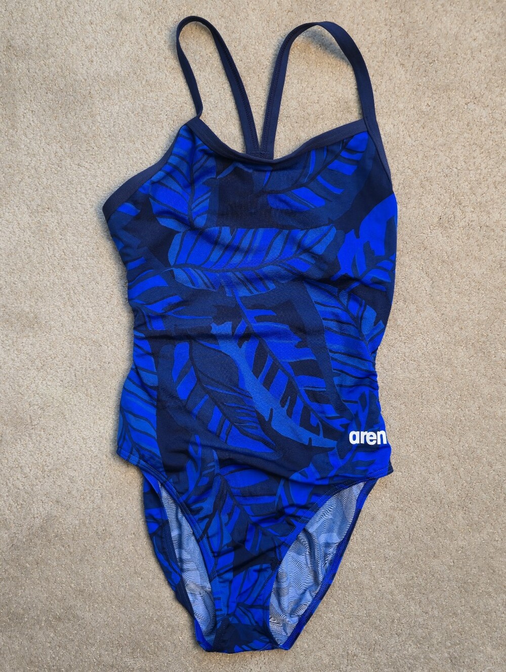 Arena Women's Tropicals Lightdrop Back One Piece Swimsuit USA 34